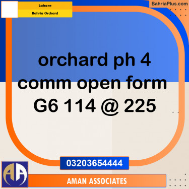 Residential Plot for Sale in Bahria Orchard, Lahore - (BP-307836)