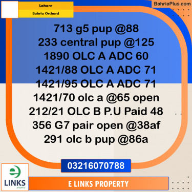Residential Plot for Sale in Bahria Orchard, Lahore - (BP-307880)