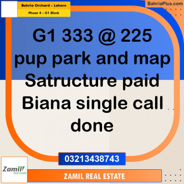1 Kanal Residential Plot for Sale in Phase 4 - G1 Block -  Bahria Orchard, Lahore - (BP-308088)