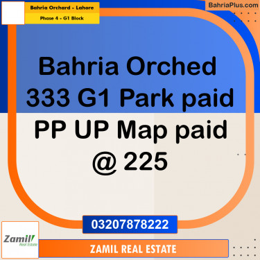 1 Kanal Residential Plot for Sale in Phase 4 - G1 Block -  Bahria Orchard, Lahore - (BP-308171)