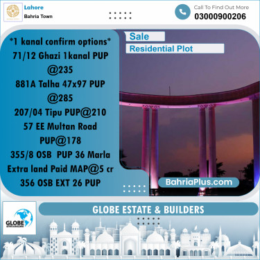Residential Plot for Sale in Bahria Town, Lahore - (BP-308216)