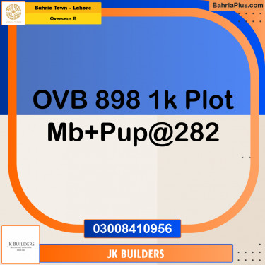 1 Kanal Residential Plot for Sale in Overseas B -  Bahria Town, Lahore - (BP-308385)
