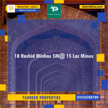 5 Marla Commercial Plot for Sale in Midway Commercial -  Bahria Town, Lahore - (BP-308525)