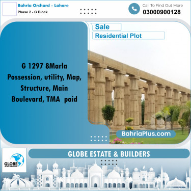 8 Marla Residential Plot for Sale in Phase 2 - G Block -  Bahria Orchard, Lahore - (BP-308528)