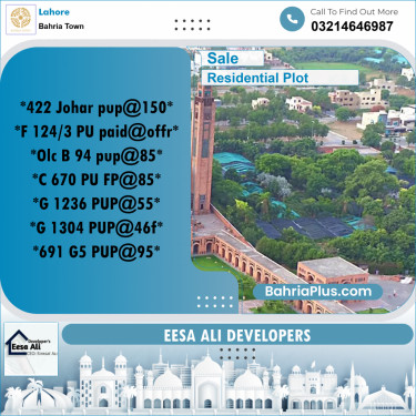Residential Plot for Sale in Bahria Town, Lahore - (BP-308532)