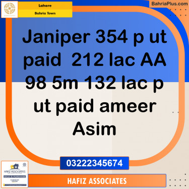 Residential Plot for Sale in Bahria Town, Lahore - (BP-308569)