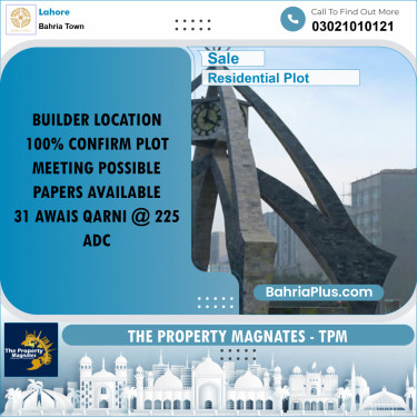 Residential Plot for Sale in Bahria Town, Lahore - (BP-308663)