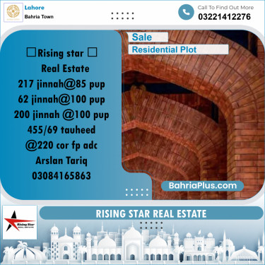 Residential Plot for Sale in Bahria Town, Lahore - (BP-308780)