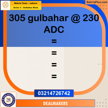 10 Marla Residential Plot for Sale in Sector C - Gulbahar Block -  Bahria Town, Lahore - (BP-309091)