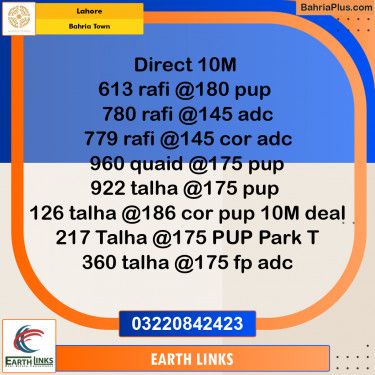 Residential Plot for Sale in Bahria Town, Lahore - (BP-309229)
