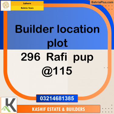Residential Plot for Sale in Bahria Town, Lahore - (BP-309297)