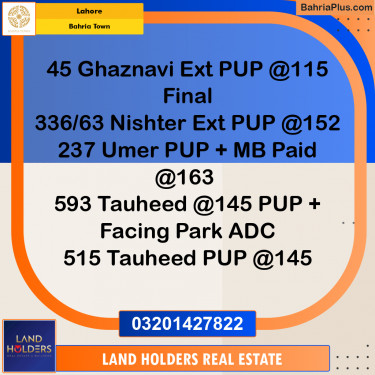 Residential Plot for Sale in Bahria Town, Lahore - (BP-309443)