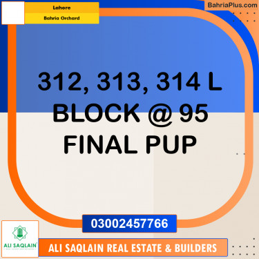 Residential Plot for Sale in Bahria Orchard, Lahore - (BP-309470)