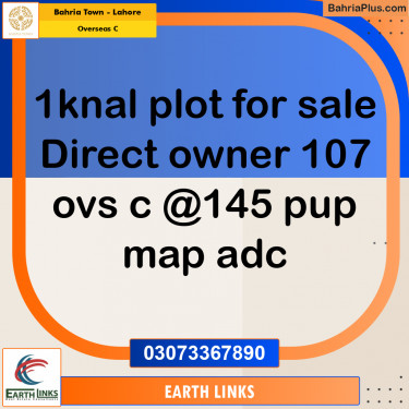 1 Kanal Residential Plot for Sale in Overseas C -  Bahria Town, Lahore - (BP-310171)