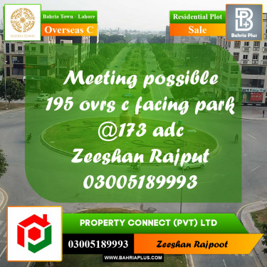 Residential Plot for Sale in Overseas C -  Bahria Town, Lahore - (BP-310261)