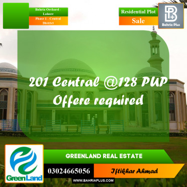 10 Marla Residential Plot for Sale in Phase 1 - Central District -  Bahria Orchard, Lahore - (BP-310281)