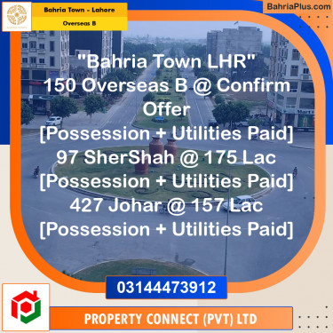 10 Marla Residential Plot for Sale in Overseas B -  Bahria Town, Lahore - (BP-310672)