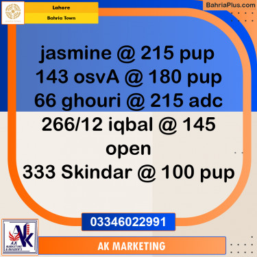 10 Marla Residential Plot for Sale in Bahria Town, Lahore - (BP-310970)