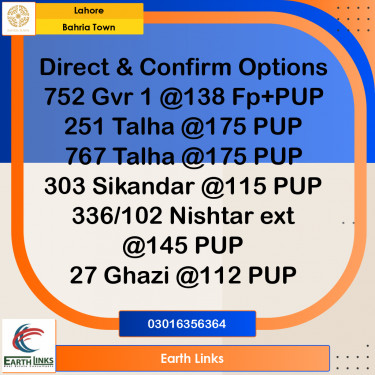 Residential Plot for Sale in Bahria Town, Lahore - (BP-311237)