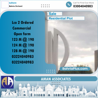 Residential Plot for Sale in Bahria Orchard, Lahore - (BP-311365)