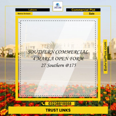 Commercial Plot for Sale in Bahria Orchard, Lahore - (BP-311393)