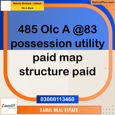 8 Marla Residential Plot for Sale in OLC-A Block -  Bahria Orchard, Lahore - (BP-311503)