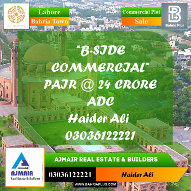 Commercial Plot for Sale in Bahria Town, Lahore - (BP-311560)