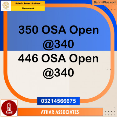 1 Kanal Residential Plot for Sale in Overseas A -  Bahria Town, Lahore - (BP-311681)