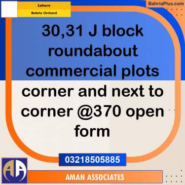 Commercial Plot for Sale in Bahria Orchard, Lahore - (BP-311706)