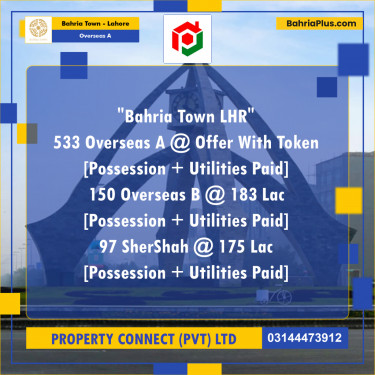 10 Marla Residential Plot for Sale in Overseas A -  Bahria Town, Lahore - (BP-311716)