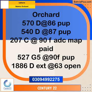 10 Marla Residential Plot for Sale in Bahria Orchard, Lahore - (BP-311731)