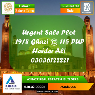 Residential Plot for Sale in Bahria Town, Lahore - (BP-311808)