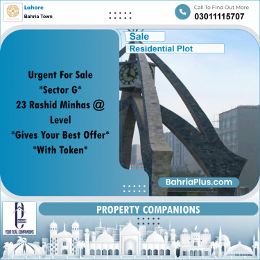 Residential Plot for Sale in Bahria Town, Lahore - (BP-311810)