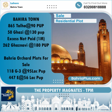 10 Marla Residential Plot for Sale in Bahria Town, Lahore - (BP-311863)