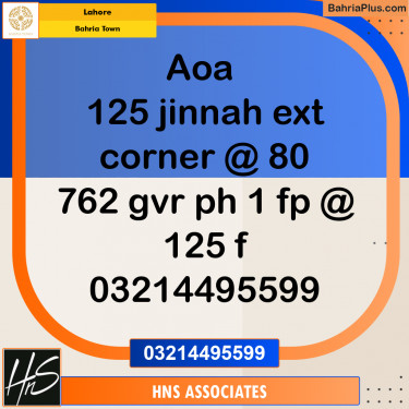 Residential Plot for Sale in Bahria Town, Lahore - (BP-311973)