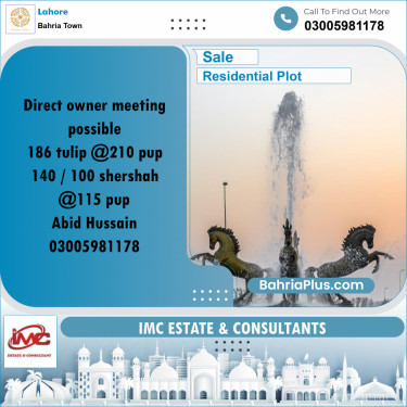 Residential Plot for Sale in Bahria Town, Lahore - (BP-312179)