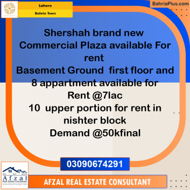 Residential House for Rent in Bahria Town, Lahore - (BP-312249)