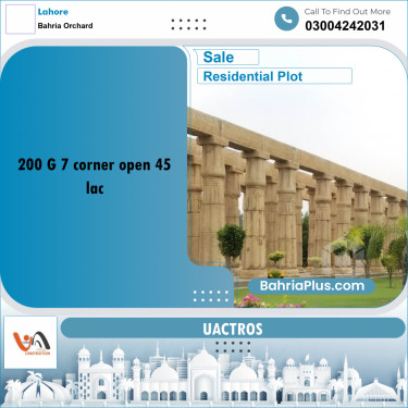 5 Marla Residential Plot for Sale in Bahria Orchard, Lahore - (BP-312284)