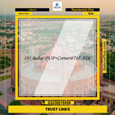 Residential Plot for Sale in Bahria Town, Lahore - (BP-312358)