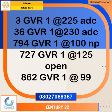 Residential Plot for Sale in Bahria Town, Lahore - (BP-312369)