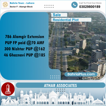 5 Marla Residential Plot for Sale in Sector F - Alamgir Block -  Bahria Town, Lahore - (BP-312544)