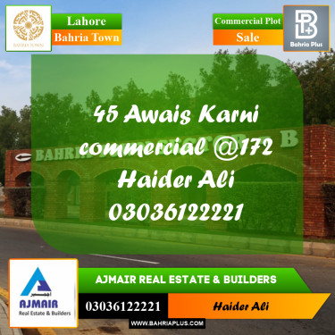 Commercial Plot for Sale in Bahria Town, Lahore - (BP-312686)