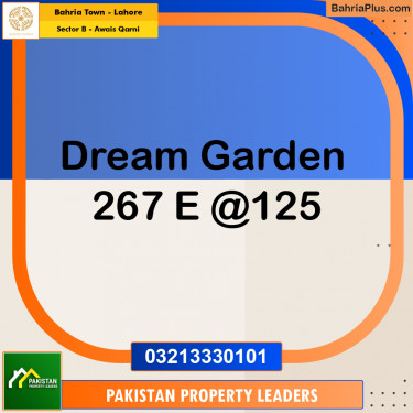 7 Marla Residential Plot for Sale in Sector B - Awais Qarni -  Bahria Town, Lahore - (BP-312720)