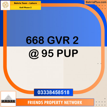10 Marla Residential Plot for Sale in Golf Phase 2 -  Bahria Town, Lahore - (BP-313081)