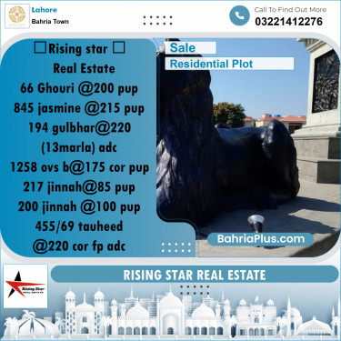 Residential Plot for Sale in Bahria Town, Lahore - (BP-313295)