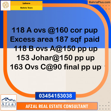 Residential Plot for Sale in Bahria Town, Lahore - (BP-313388)