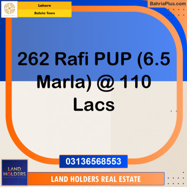 10 Marla Residential Plot for Sale in Bahria Town, Lahore - (BP-313398)