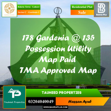 5 Marla Residential Plot for Sale in Sector C - Gardenia 1 -  Bahria Town, Lahore - (BP-313441)