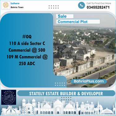 Commercial Plot for Sale in Bahria Town, Lahore - (BP-313571)