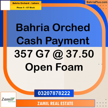 5 Marla Residential Plot for Sale in Phase 4 - G7 Block -  Bahria Orchard, Lahore - (BP-313781)